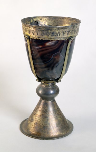 Chalice with Jewels and an Inscription on the Border by Byzantine